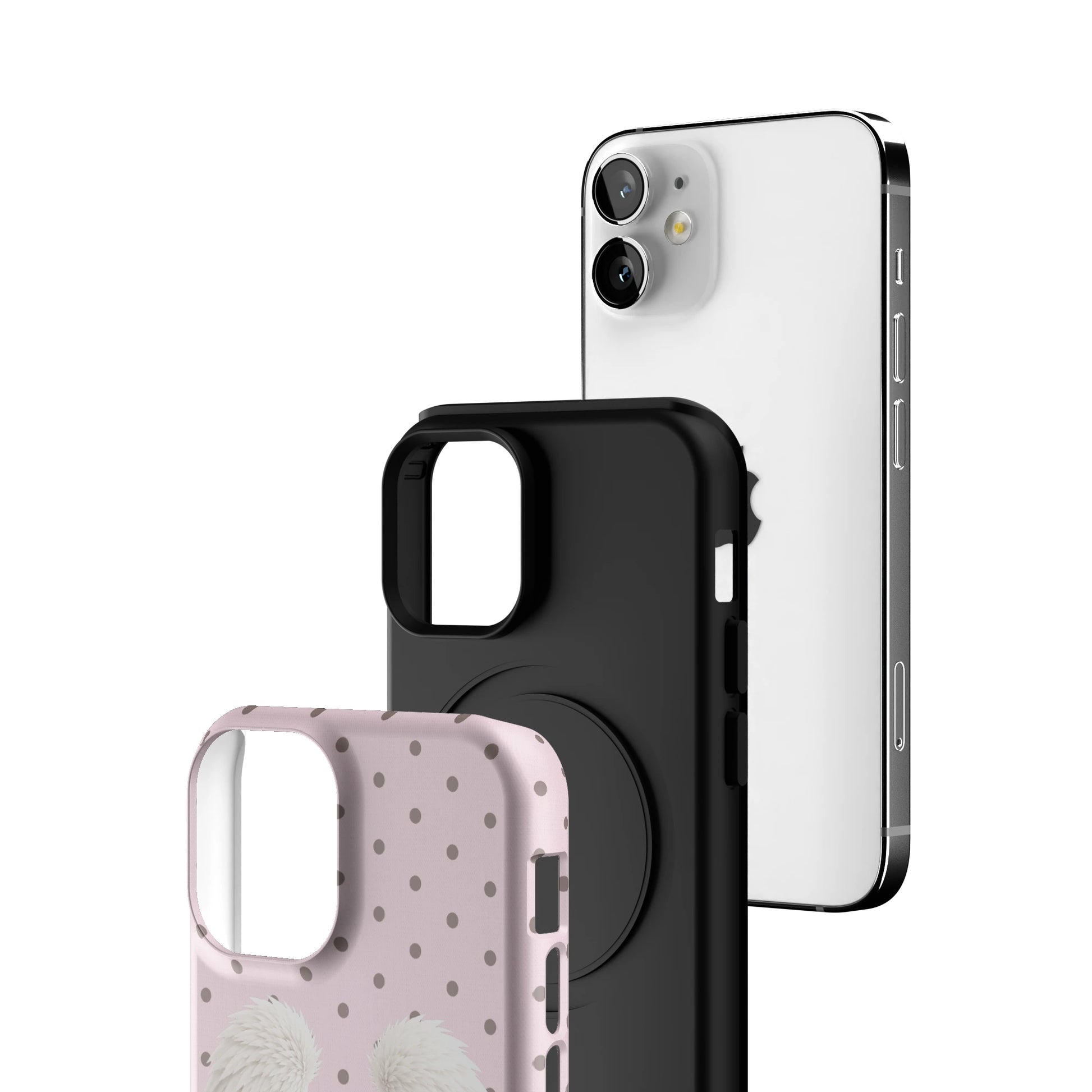 Pink Polka Wing iPhone Case gallery - Iphone_12_Mini_Air_Plus_3