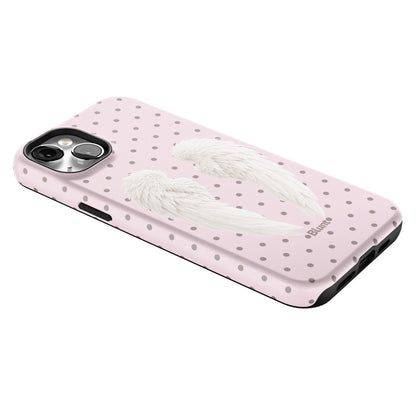 Pink Polka Wing iPhone Case gallery - Iphone_14_Mini_Air_Plus_2
