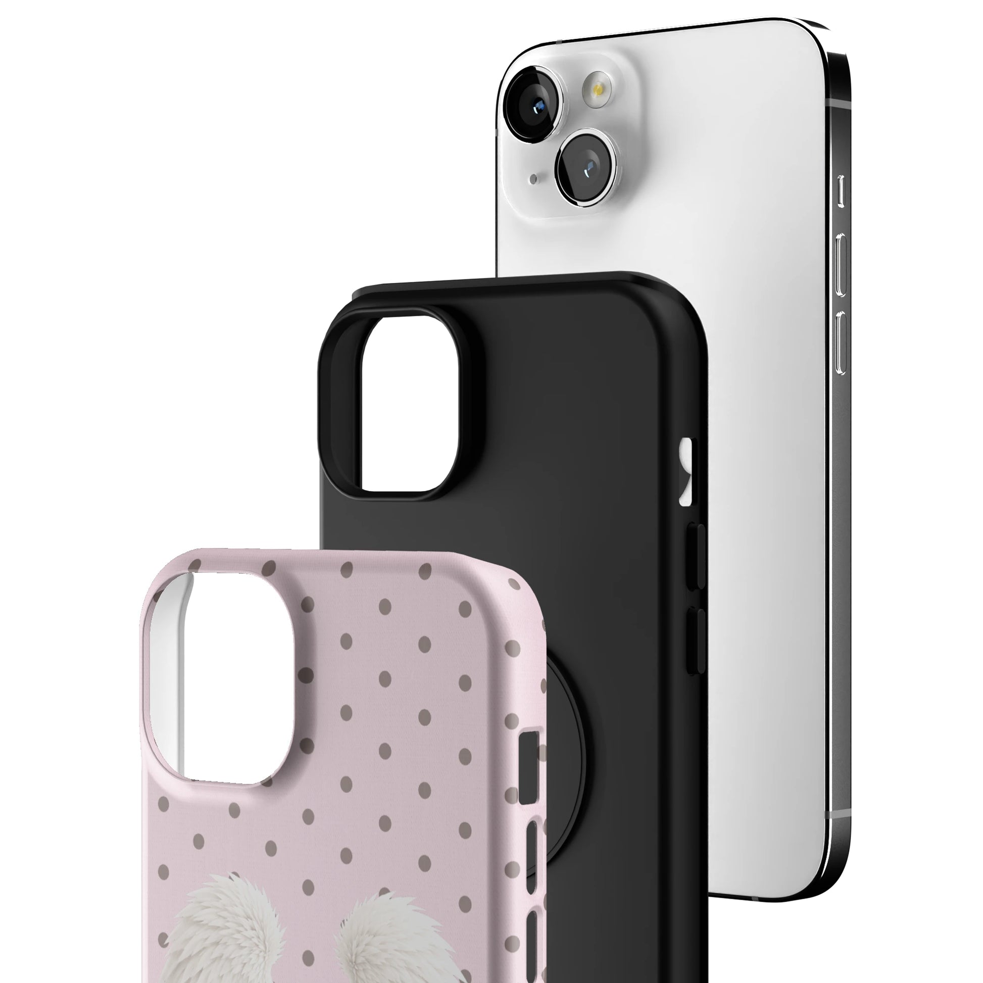 Pink Polka Wing iPhone Case gallery - Iphone_14_Mini_Air_Plus_3
