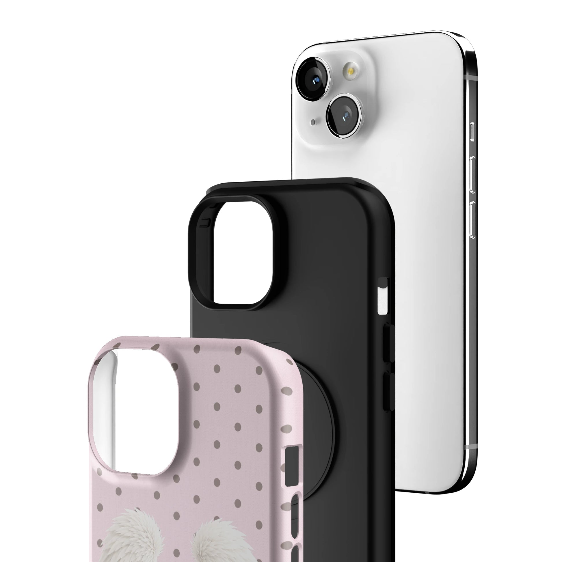 Pink Polka Wing iPhone Case gallery - Iphone_15_Iphone_3