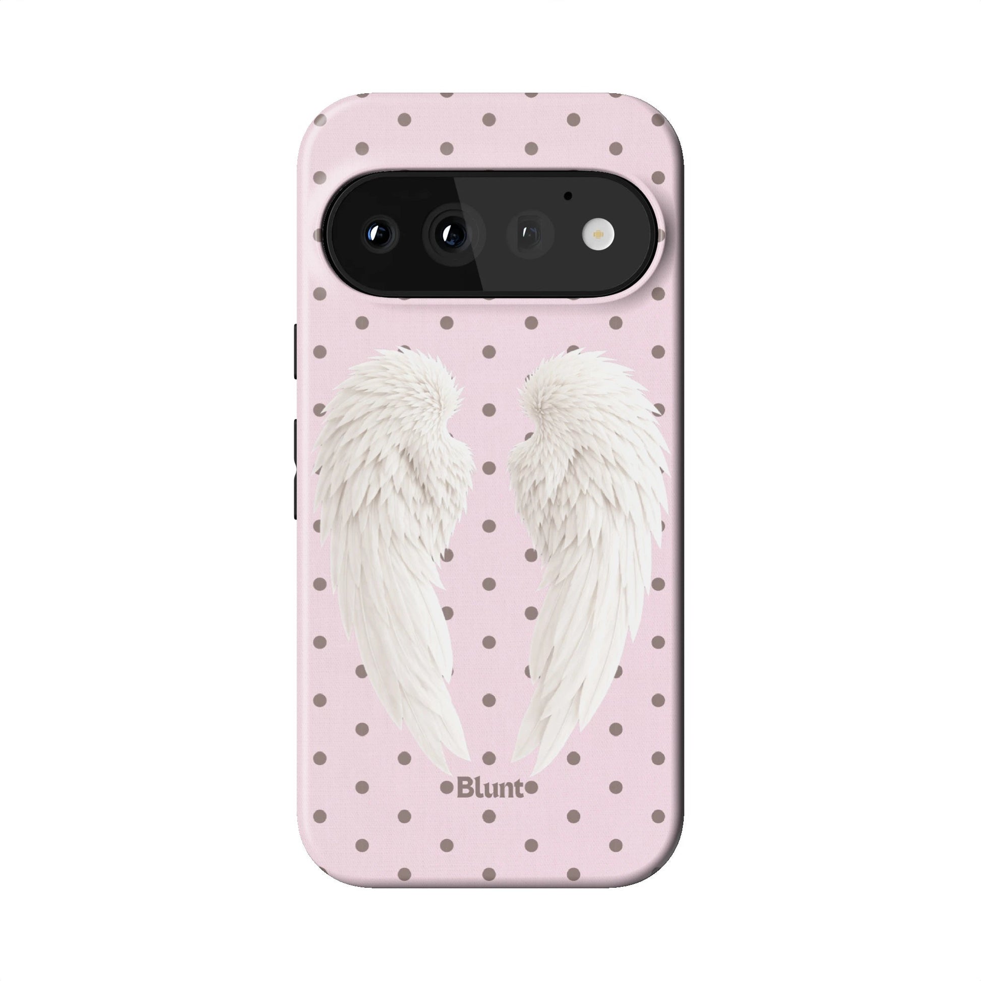 Pink Polka Wing Pixel Case - Blunt Cases