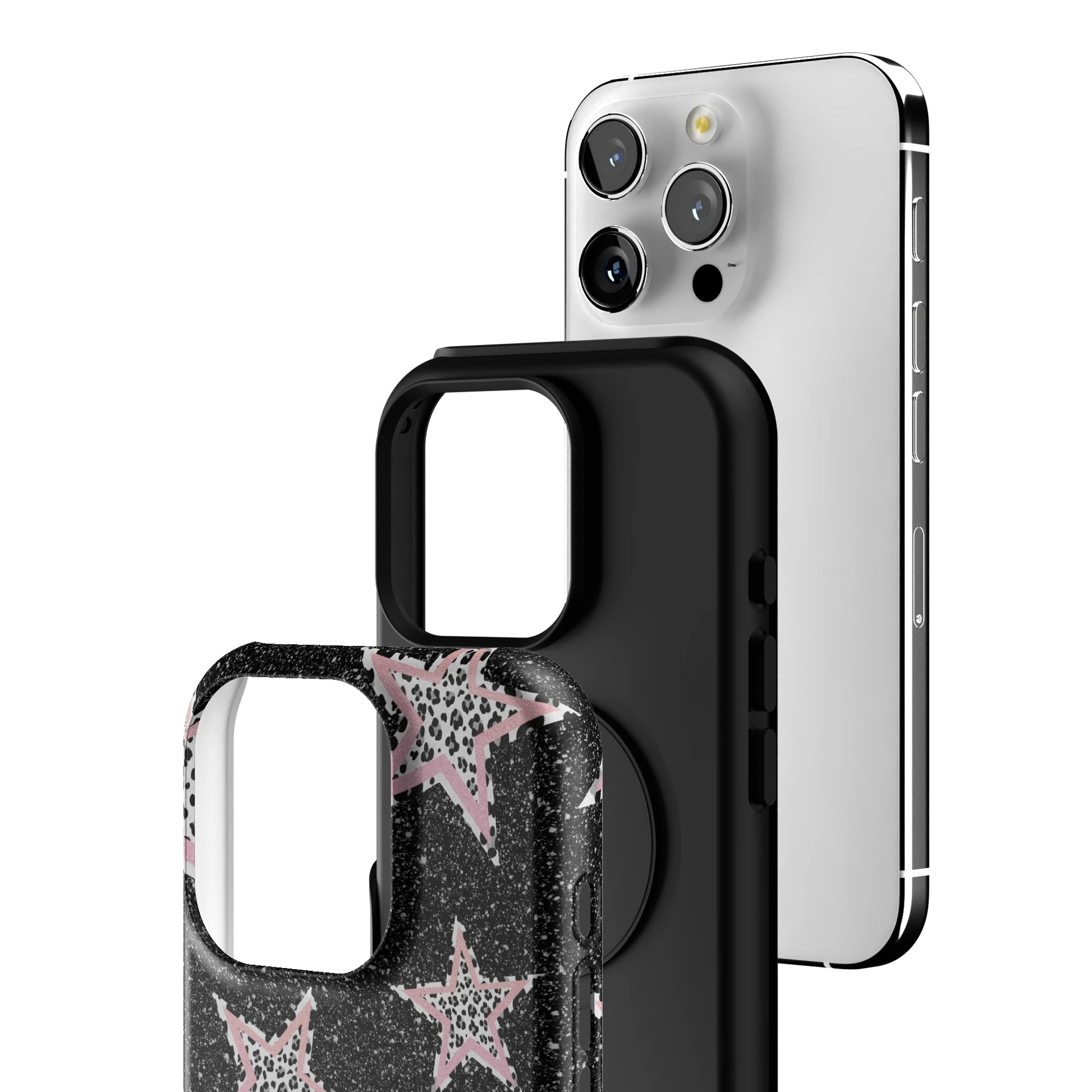 Pink Zebra Stars iPhone Case gallery - Iphone_16_Pro_3
