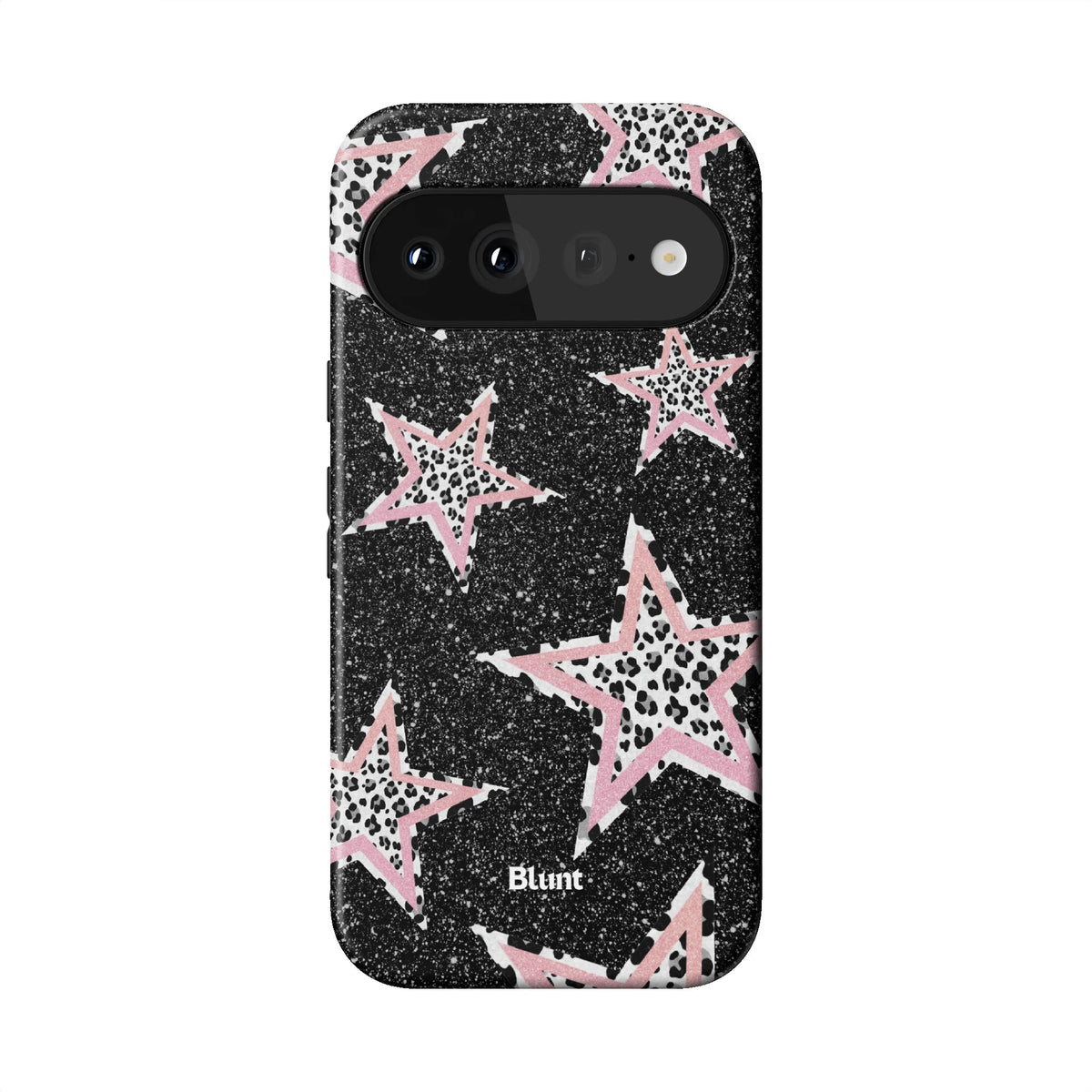 Pink Zebra Stars Pixel Case - Blunt Cases