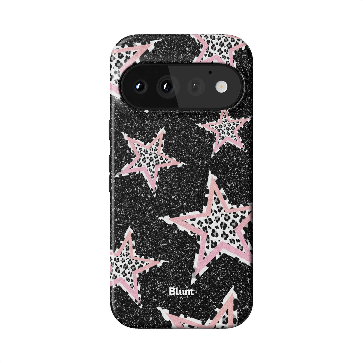 Pink Zebra Stars Pixel Case - Blunt Cases