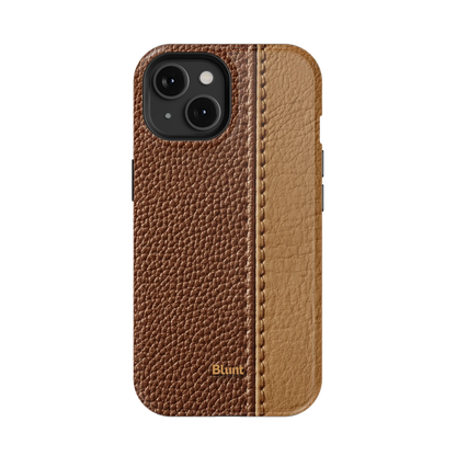 Two-Tone Walnut iPhone Case