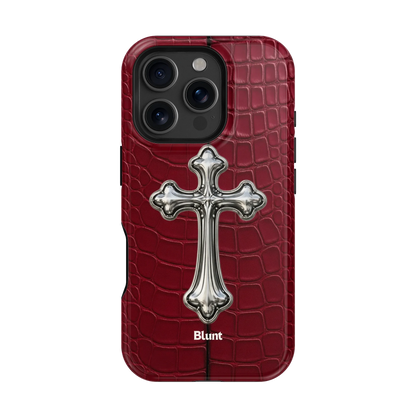 Crimson Crux iPhone Case