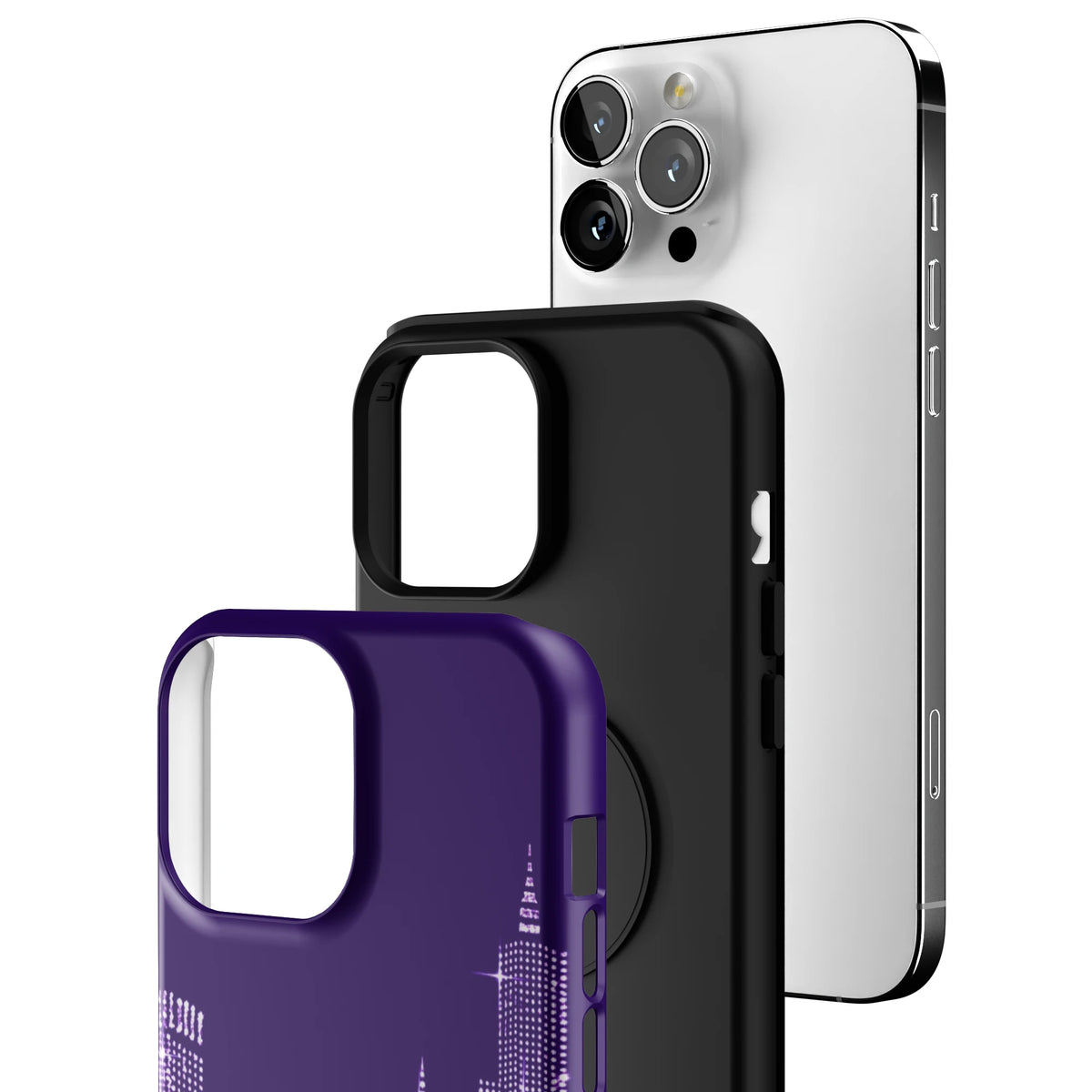 Purple-NYC--SKYELINE-iphone-case-iPhone 13 Pro Max-3