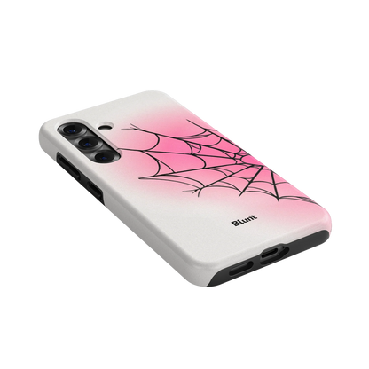 White Pink Web Samsung Case