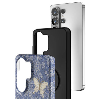 Blue-Lace-Butterfly-samsung-case-Galaxy S26 Ultra-3