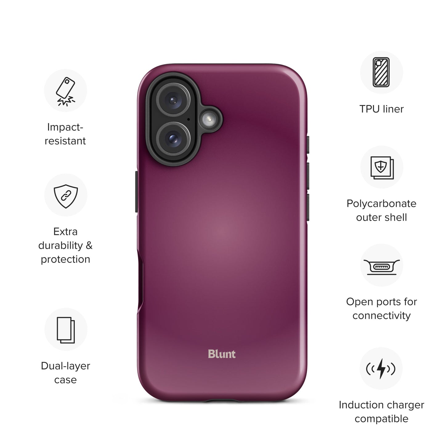 Plum iPhone Case - Blunt Cases