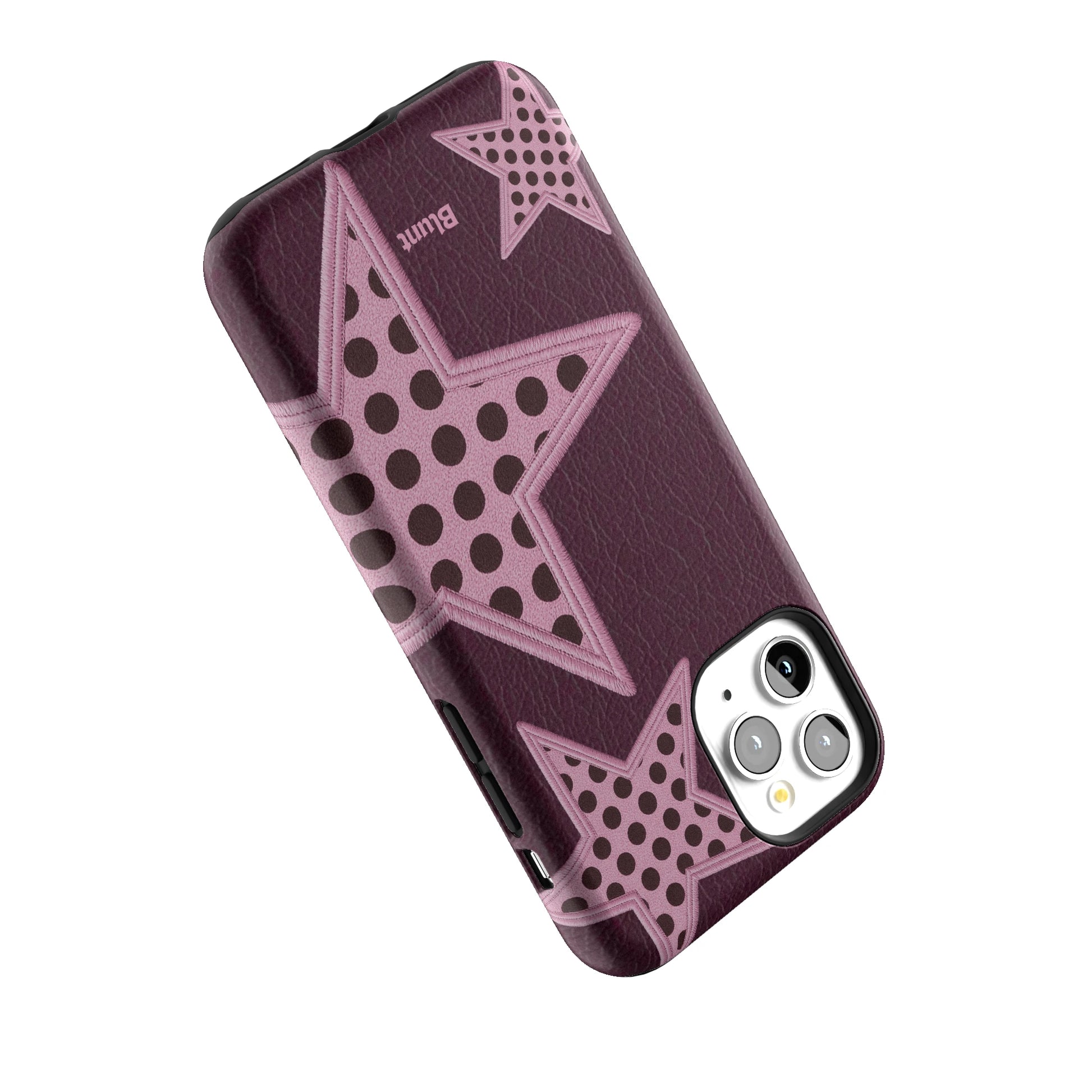 Plum Polka Star iPhone Case gallery - Iphone_11_Pro_5