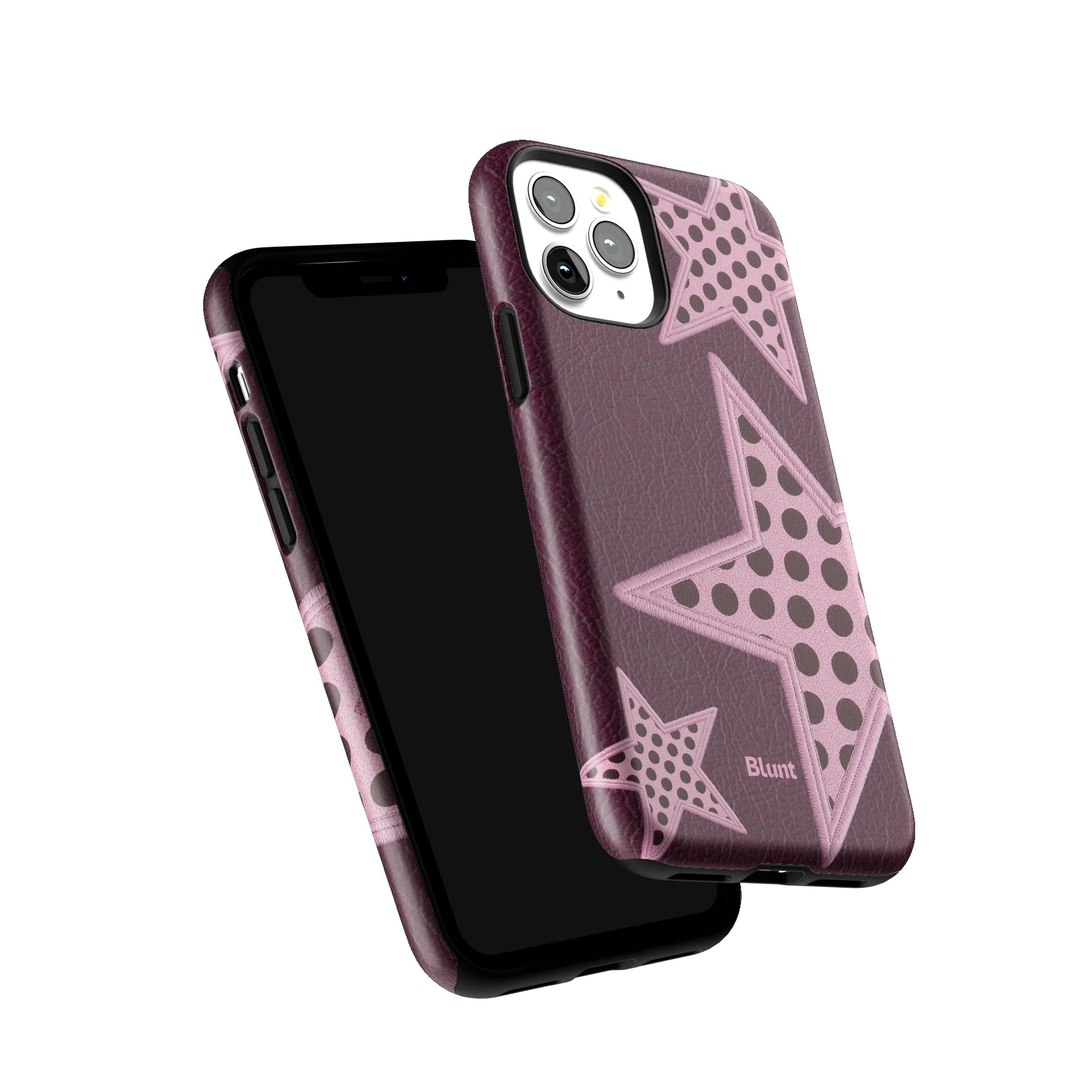 Plum Polka Star iPhone Case gallery - Iphone_11_Pro_6