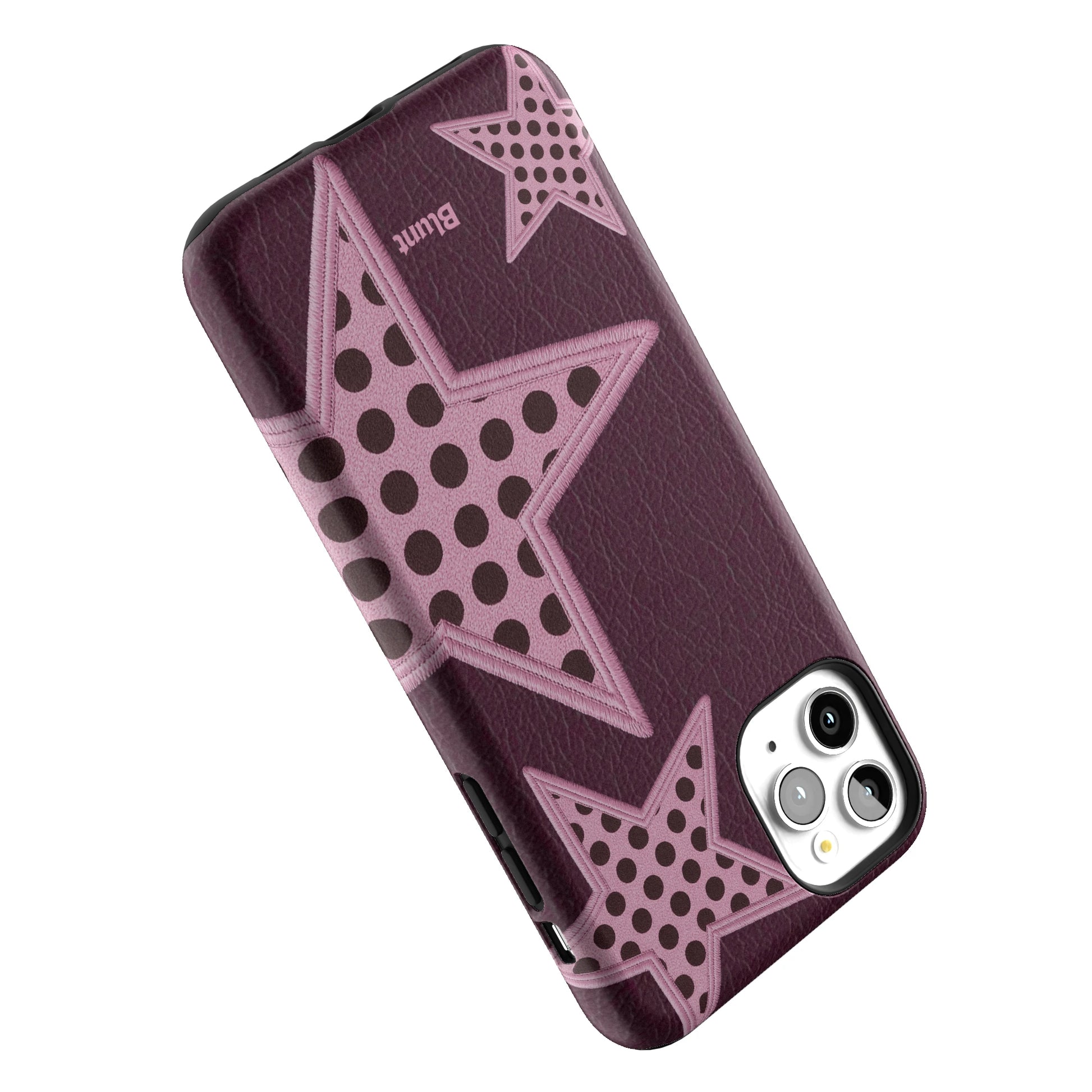 Plum Polka Star iPhone Case gallery - Iphone_11_Pro_Max_5