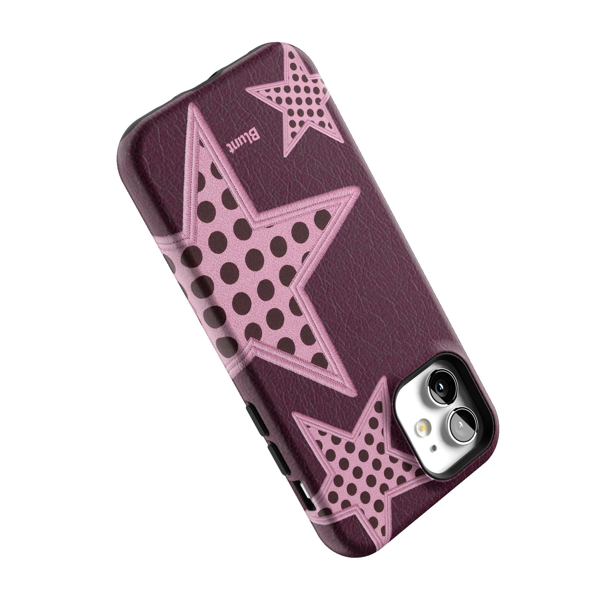 Plum Polka Star iPhone Case gallery - Iphone_12_Iphone_5
