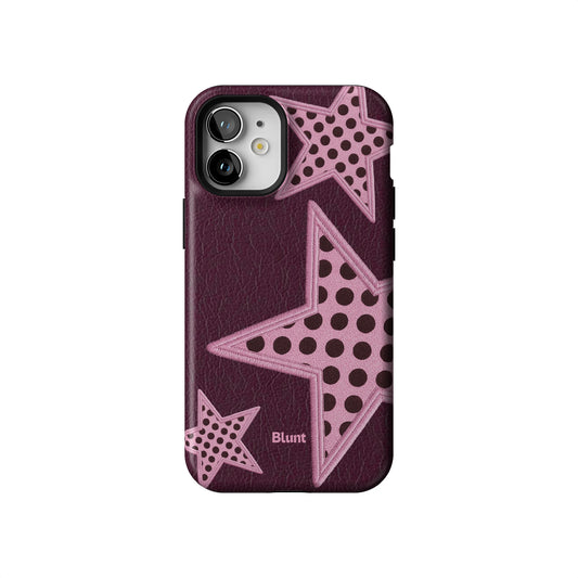 Plum Polka Star iPhone Case gallery - Iphone_12_Mini_Air_Plus_1