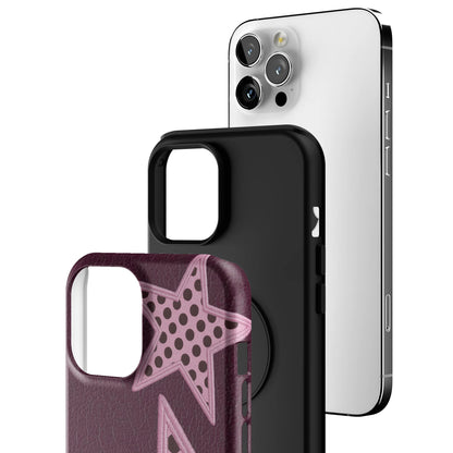 Plum Polka Star iPhone Case gallery - Iphone_12_Pro_Max_3