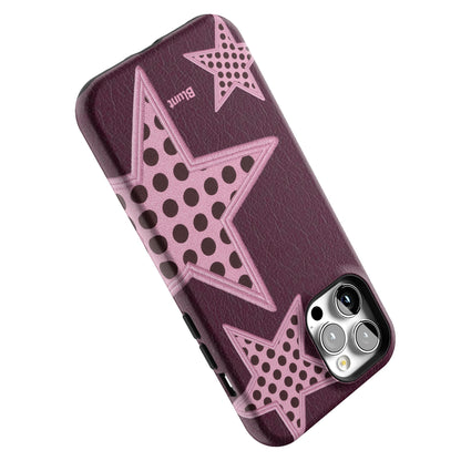 Plum Polka Star iPhone Case gallery - Iphone_12_Pro_Max_5