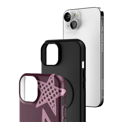 Plum Polka Star iPhone Case gallery - Iphone_13_Iphone_3