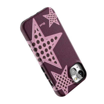 Plum Polka Star iPhone Case gallery - Iphone_13_Iphone_5