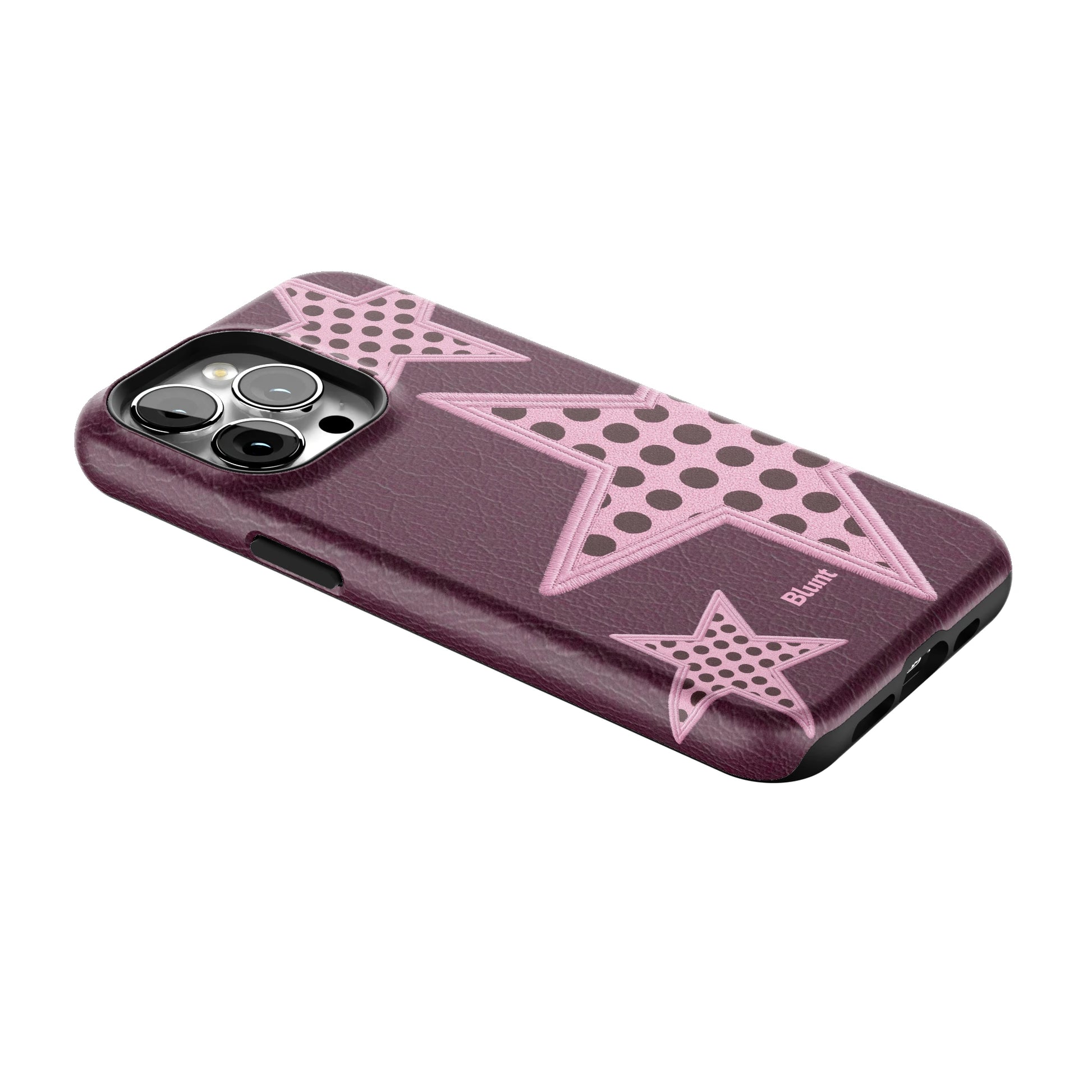 Plum Polka Star iPhone Case gallery - Iphone_13_Pro_2