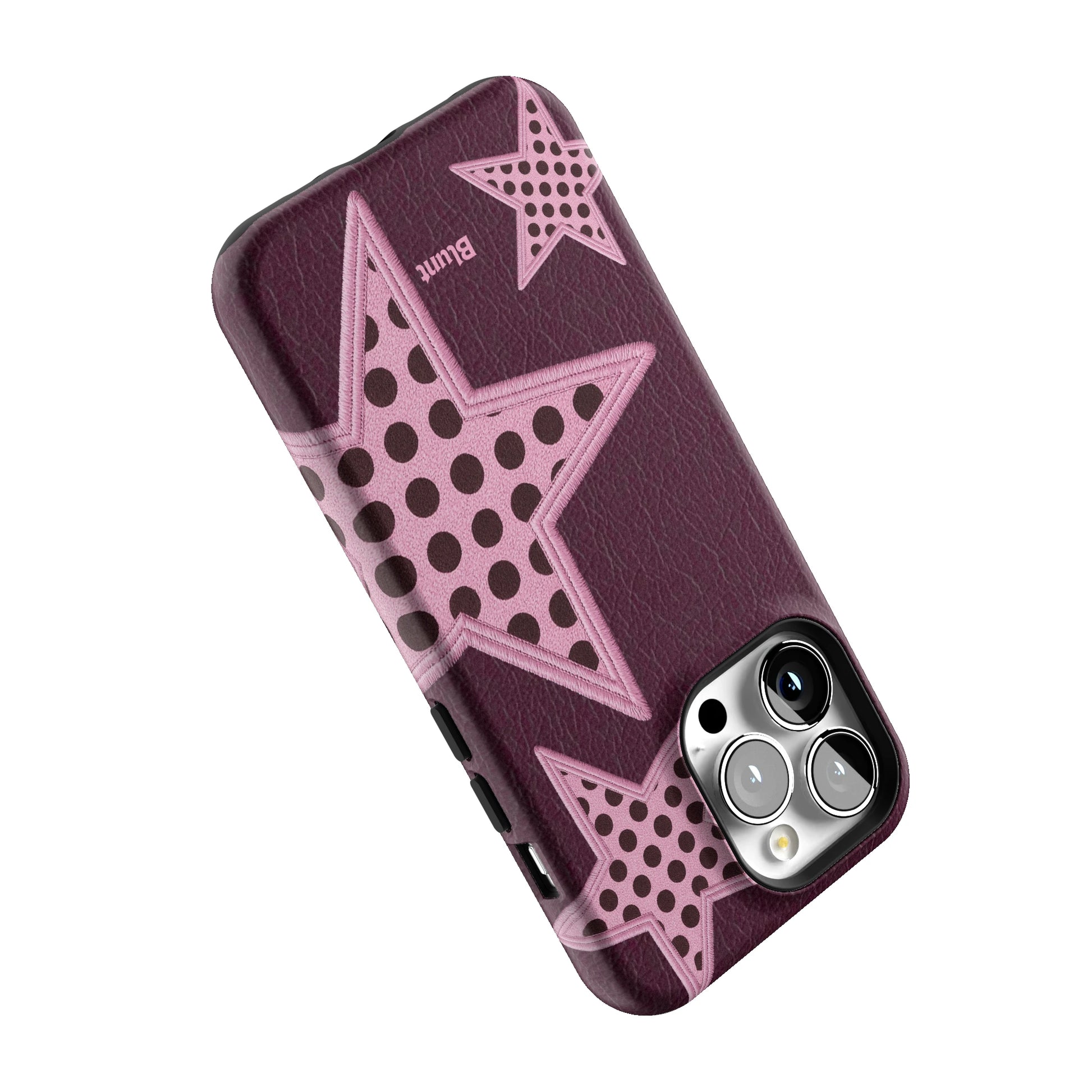 Plum Polka Star iPhone Case gallery - Iphone_13_Pro_5