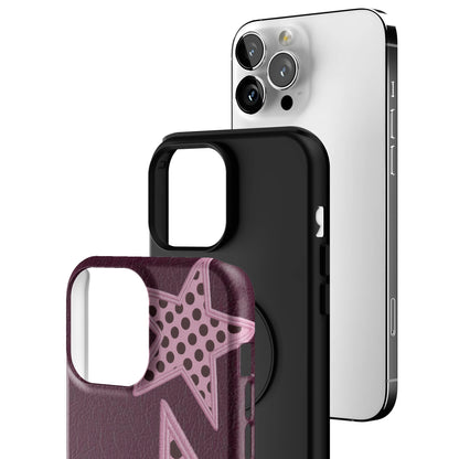 Plum Polka Star iPhone Case gallery - Iphone_13_Pro_Max_3