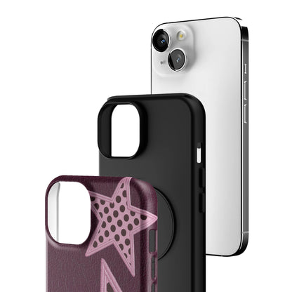 Plum Polka Star iPhone Case gallery - Iphone_14_Iphone_3