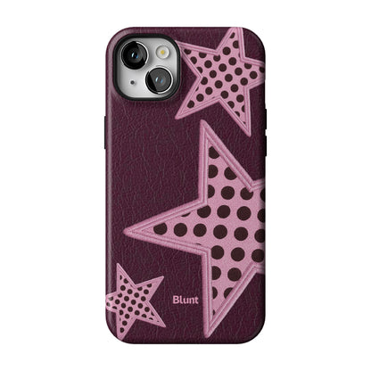 Plum Polka Star iPhone Case gallery - Iphone_14_Mini_Air_Plus_1
