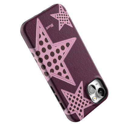 Plum Polka Star iPhone Case gallery - Iphone_14_Mini_Air_Plus_5
