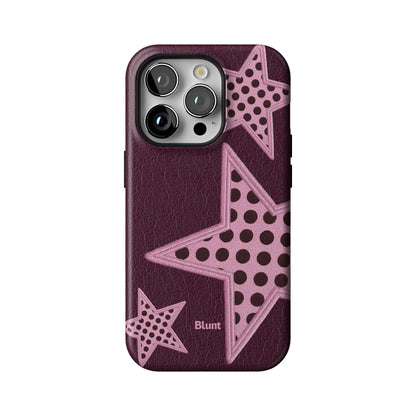 Plum Polka Star iPhone Case gallery - Iphone_14_Pro_1
