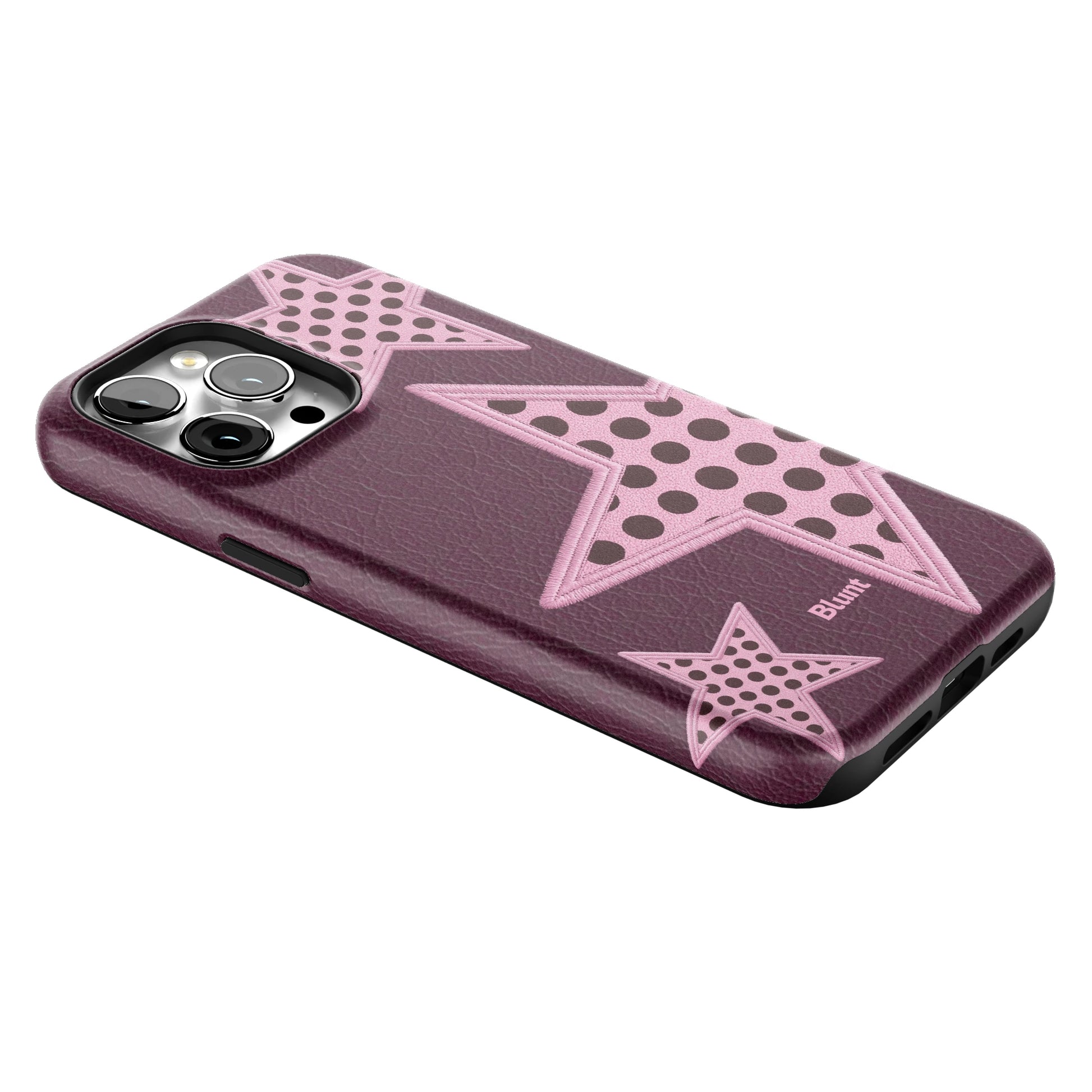 Plum Polka Star iPhone Case gallery - Iphone_14_Pro_Max_2