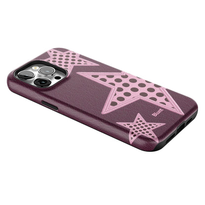 Plum Polka Star iPhone Case gallery - Iphone_14_Pro_Max_2