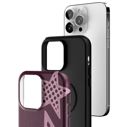 Plum Polka Star iPhone Case gallery - Iphone_14_Pro_Max_3