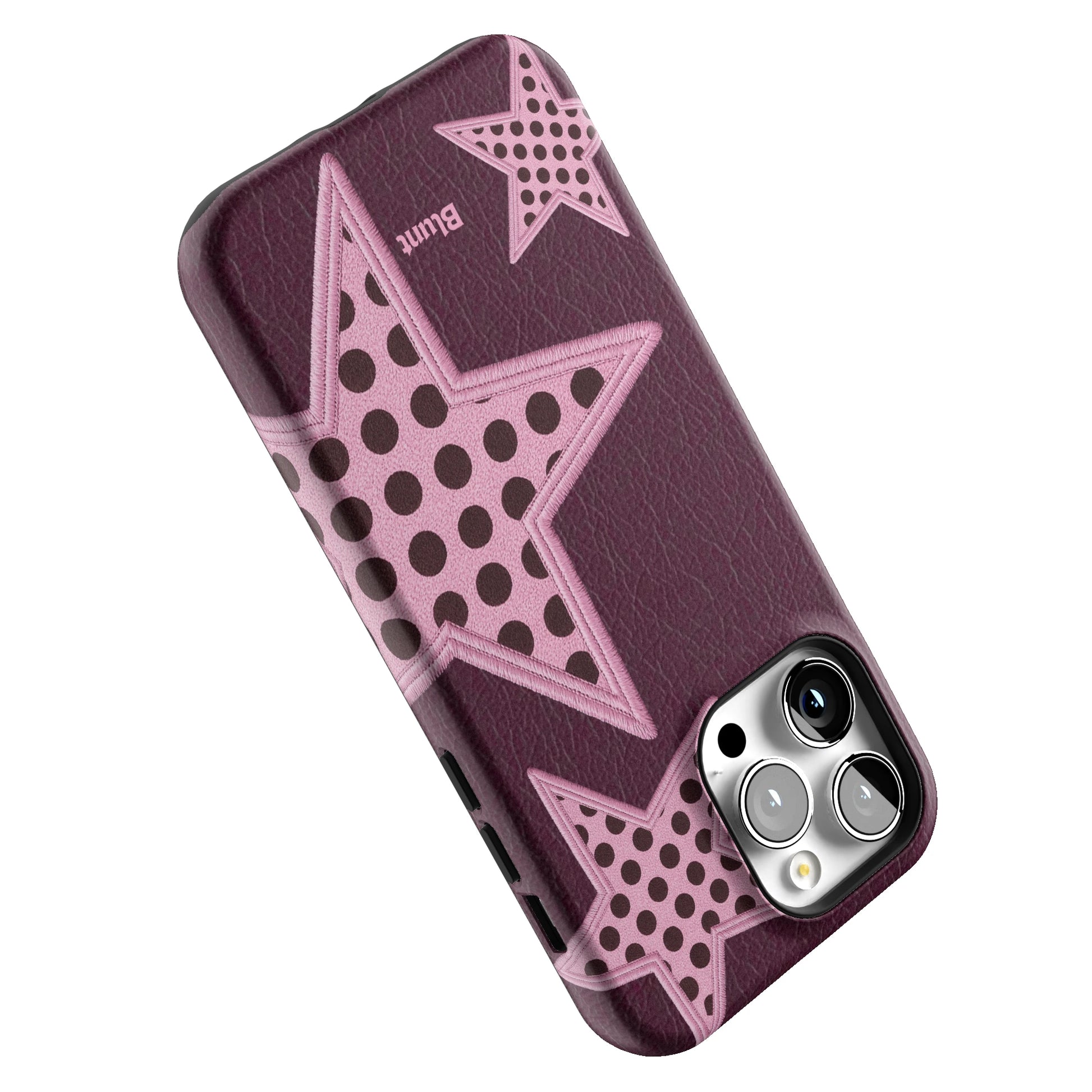Plum Polka Star iPhone Case gallery - Iphone_14_Pro_Max_5