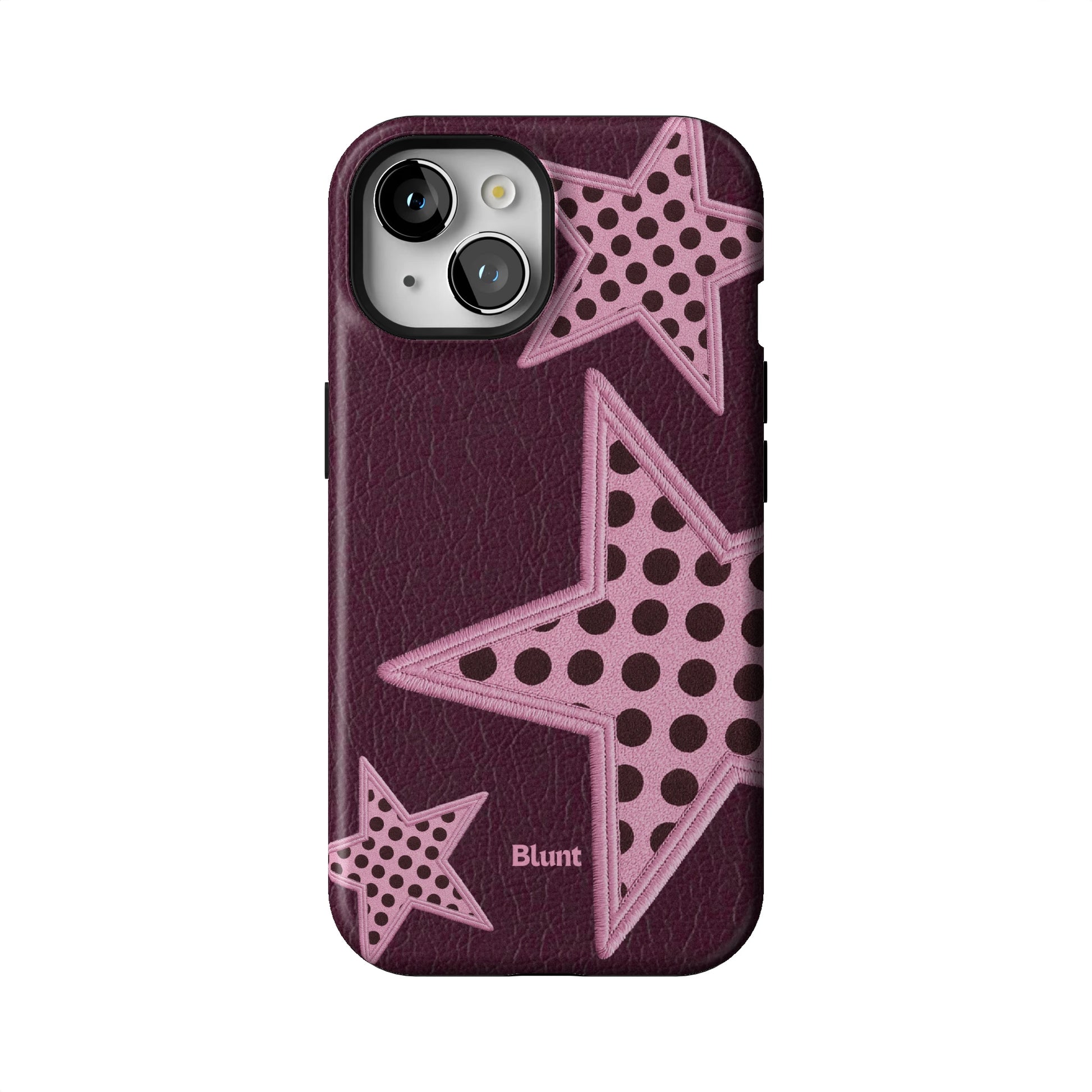 Plum Polka Star iPhone Case gallery - Iphone_15_Iphone_1