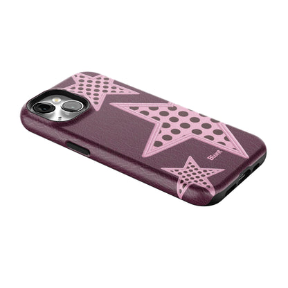 Plum Polka Star iPhone Case gallery - Iphone_15_Iphone_2
