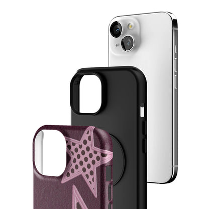 Plum Polka Star iPhone Case gallery - Iphone_15_Iphone_3