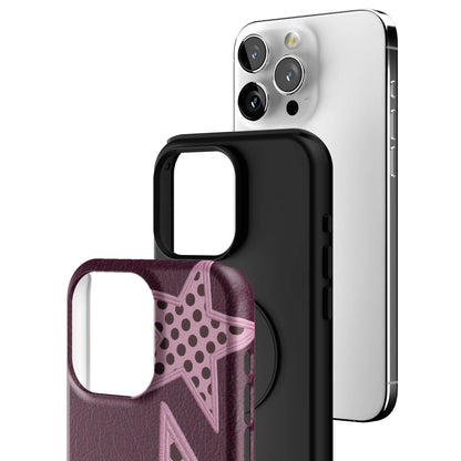 Plum Polka Star iPhone Case gallery - Iphone_15_Pro_Max_3