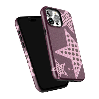 Plum Polka Star iPhone Case gallery - Iphone_15_Pro_Max_6
