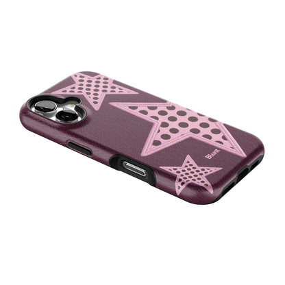 Plum Polka Star iPhone Case gallery - Iphone_16_Iphone_2