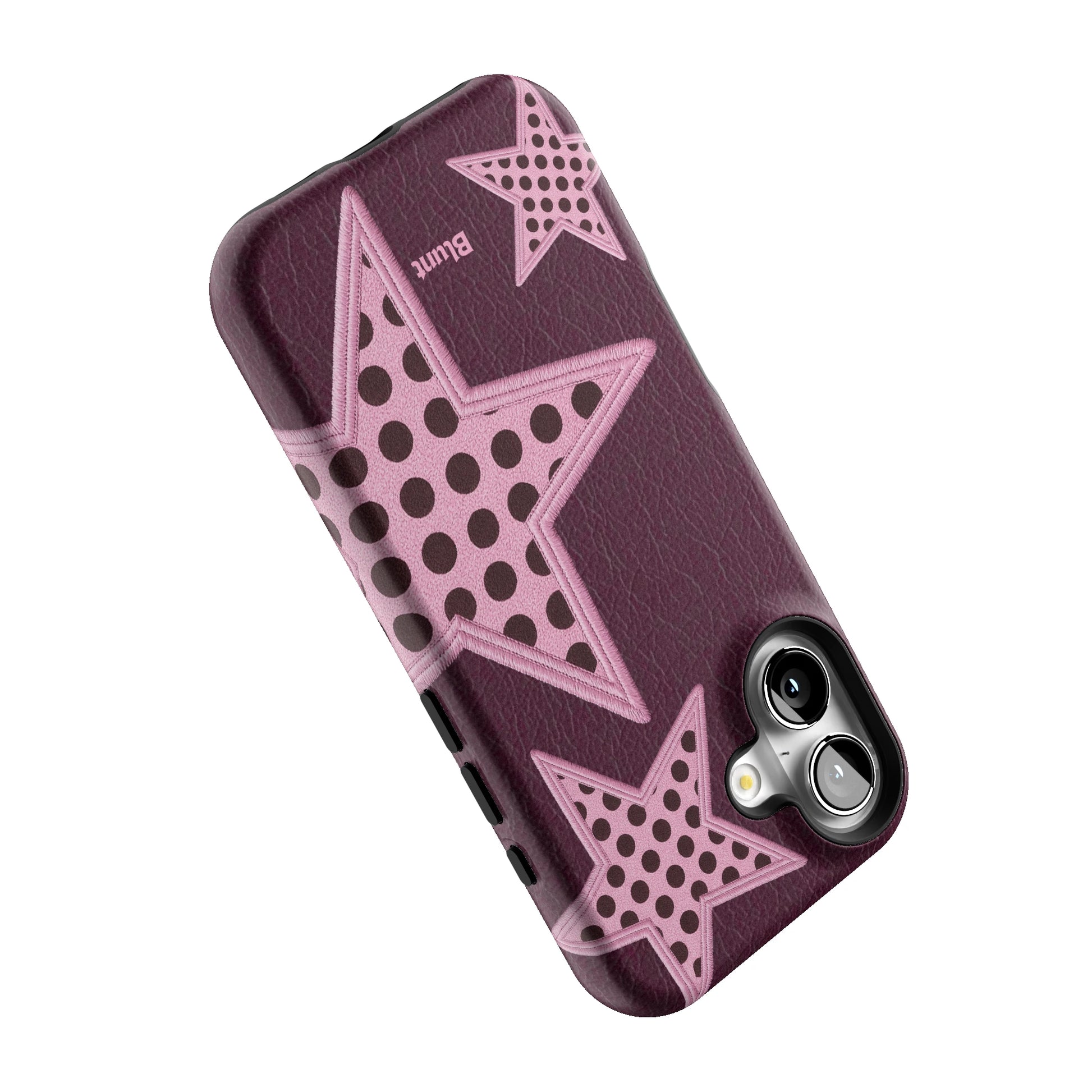 Plum Polka Star iPhone Case gallery - Iphone_16_Iphone_5