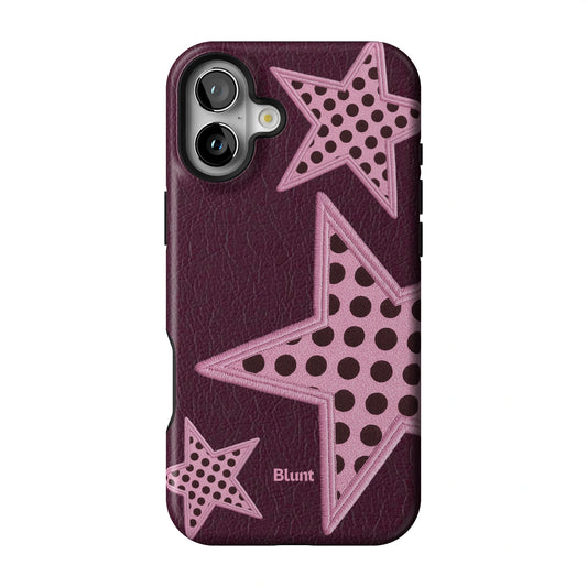 Plum Polka Star iPhone Case gallery - Iphone_16_Mini_Air_Plus_1
