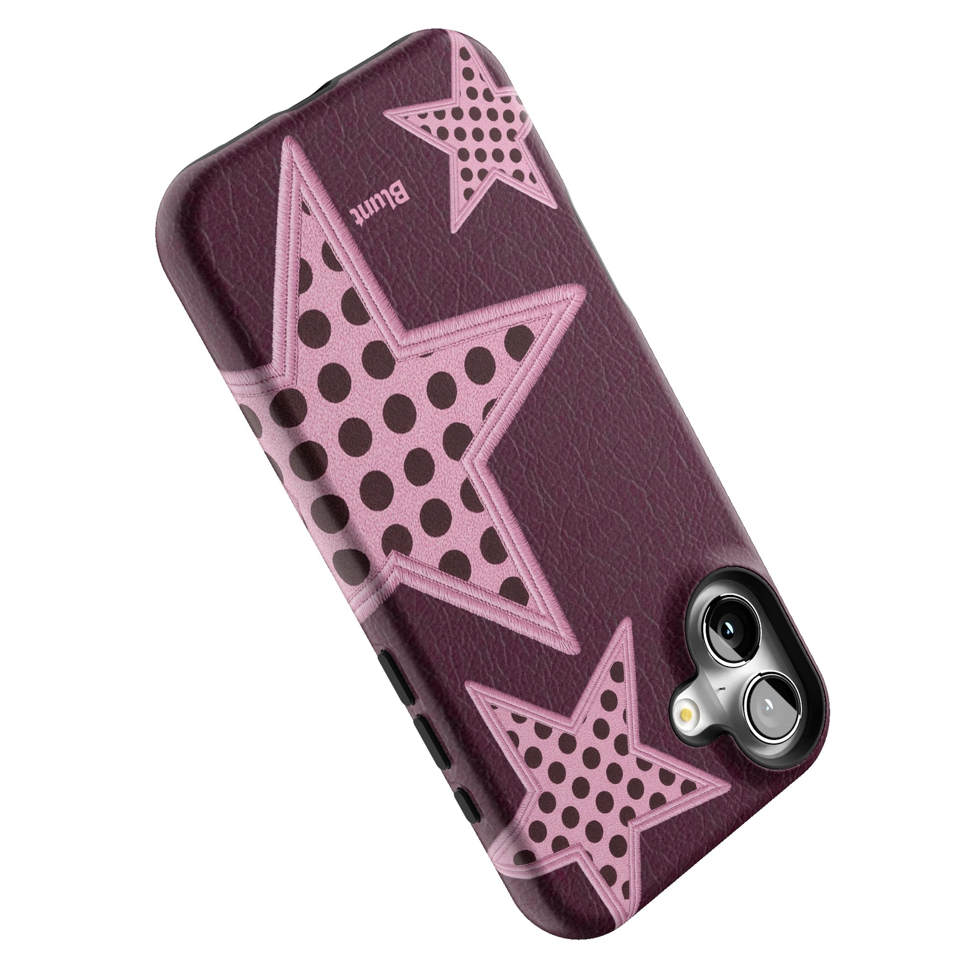 Plum Polka Star iPhone Case gallery - Iphone_16_Mini_Air_Plus_5