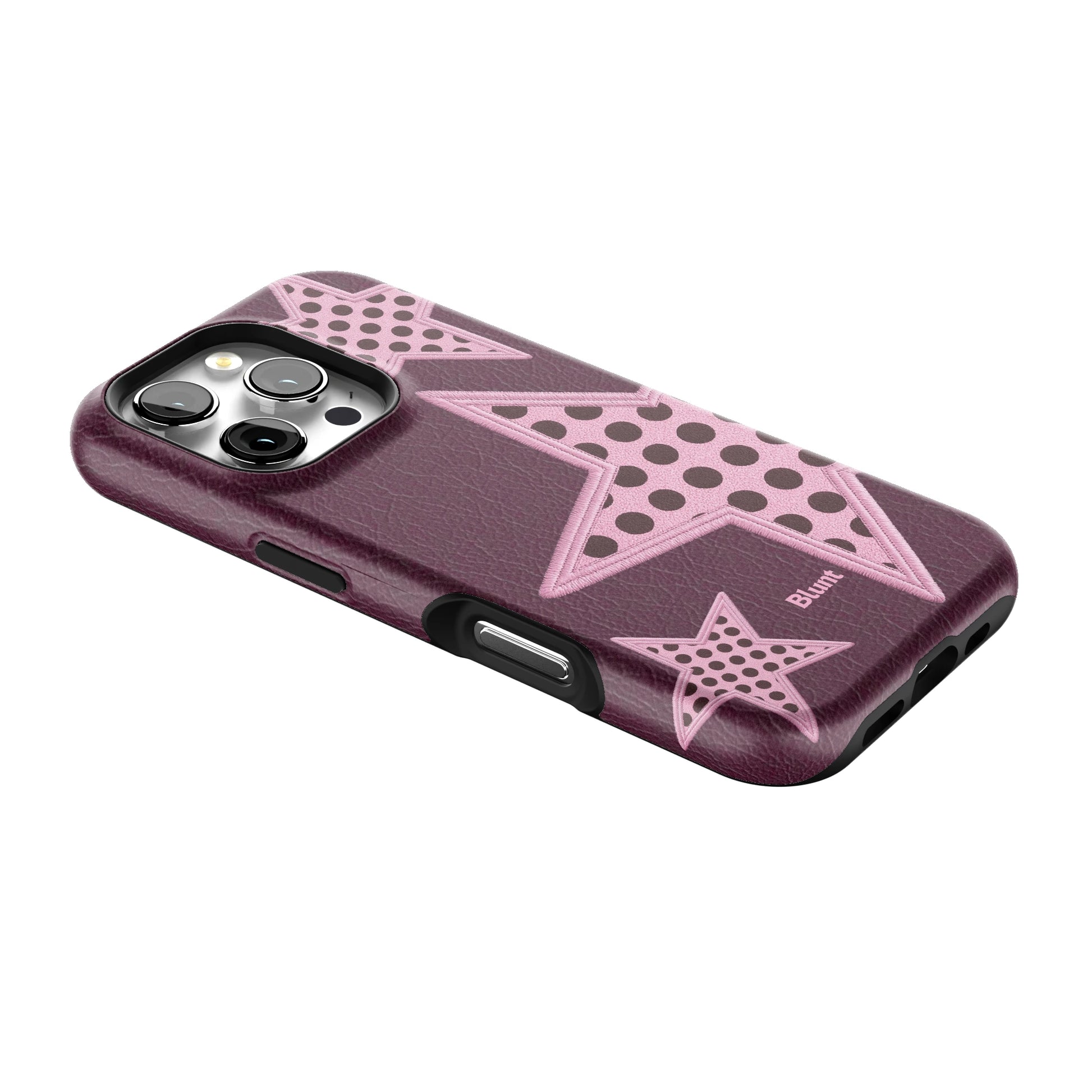Plum Polka Star iPhone Case gallery - Iphone_16_Pro_2