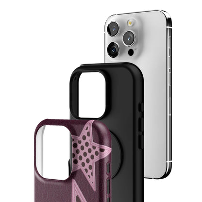 Plum Polka Star iPhone Case gallery - Iphone_16_Pro_3