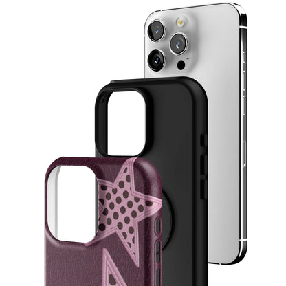 Plum Polka Star iPhone Case gallery - Iphone_16_Pro_Max_3