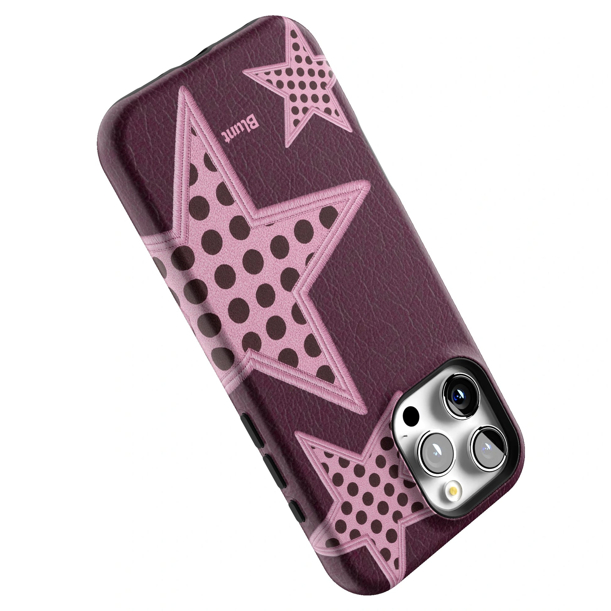 Plum Polka Star iPhone Case gallery - Iphone_16_Pro_Max_5