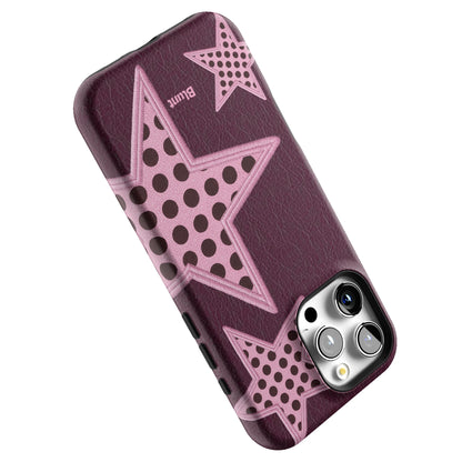 Plum Polka Star iPhone Case gallery - Iphone_16_Pro_Max_5