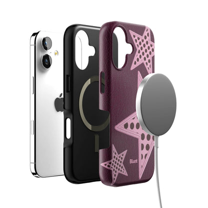 Plum Polka Star iPhone Case gallery - Iphone_17_Iphone_4