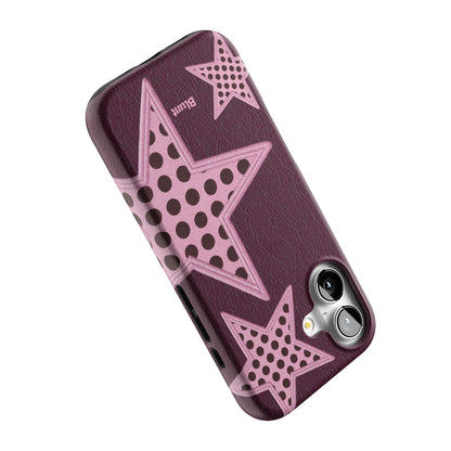 Plum Polka Star iPhone Case gallery - Iphone_17_Iphone_5